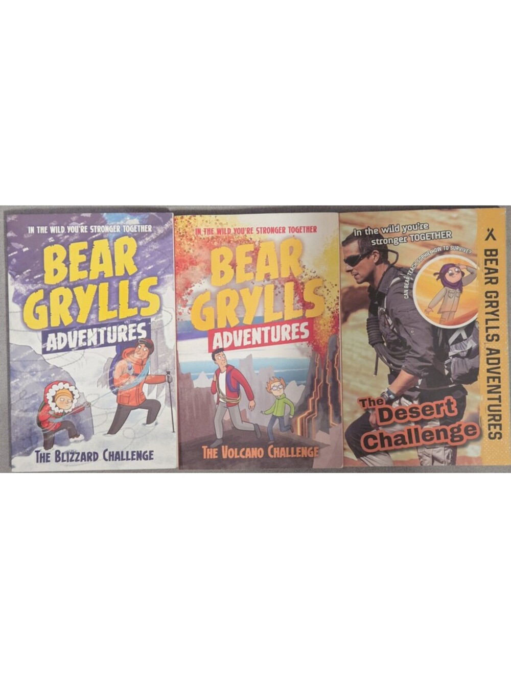 Bear Grylls Adventures Series - Lot of 3 Blizzard Volcano Desert